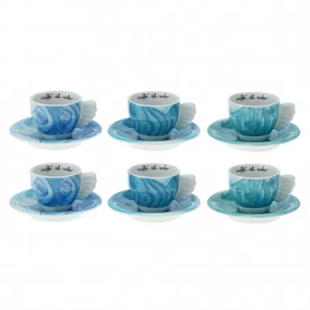Confezione 6 tazzine espresso Acquamarina - Thun