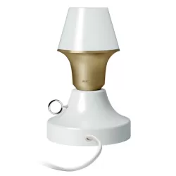 Lumière, Lampada da tavolo, Abatjour white Gold