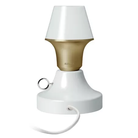 Lumière, Lampada da tavolo, Abatjour white Gold
