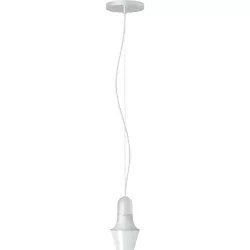 Dr Ceiling, Lampada a sospensione, Abatjour bianco