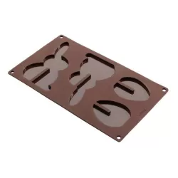 Stampo per cioccolatino "3D Uova/Coniglio" in silicone - Lékué