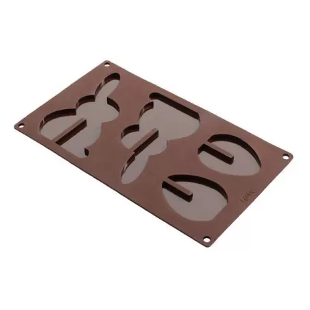 Stampo per cioccolatino "3D Uova/Coniglio" in silicone - Lékué