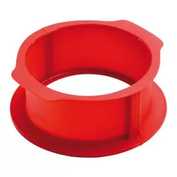 Stampo "Tondo apribile" in silicone con piatto in ceramica - Lékué