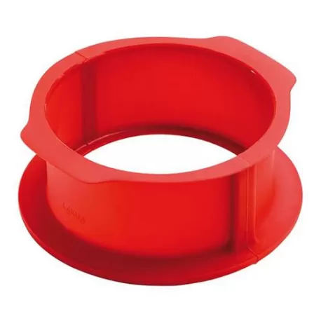 Stampo "Tondo apribile" in silicone con piatto in ceramica - Lékué