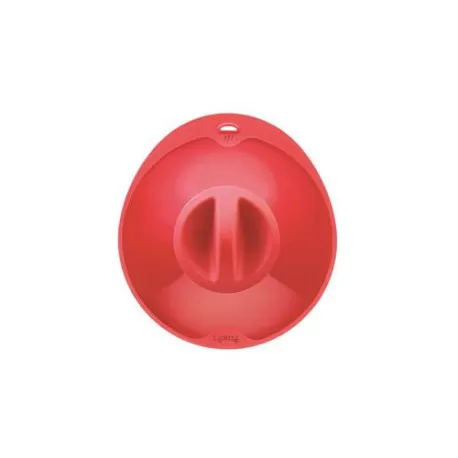 Coperchio "Ventosa S" con foro fapore in silicone, rosso - Lékué