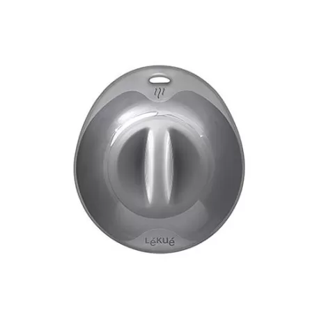 Coperchio "Ventosa M" con foro fapore in silicone, nero - Lékué