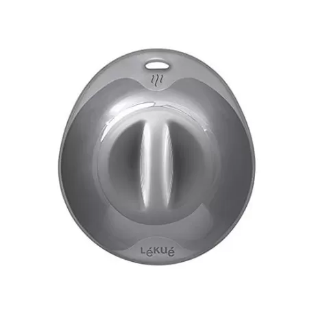 Coperchio "Ventosa L" con foro fapore in silicone, nero - Lékué