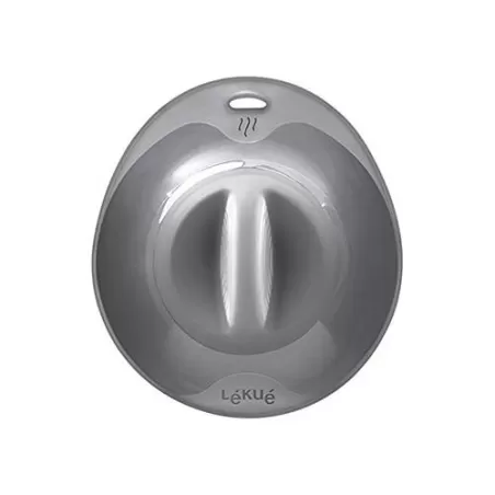Coperchio "Ventosa L" con foro fapore in silicone, nero - Lékué