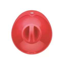 Coperchio "Ventosa L" con foro fapore in silicone, rosso - Lékué