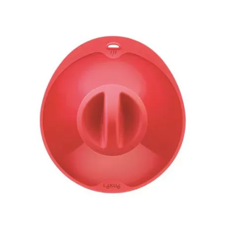Coperchio "Ventosa L" con foro fapore in silicone, rosso - Lékué