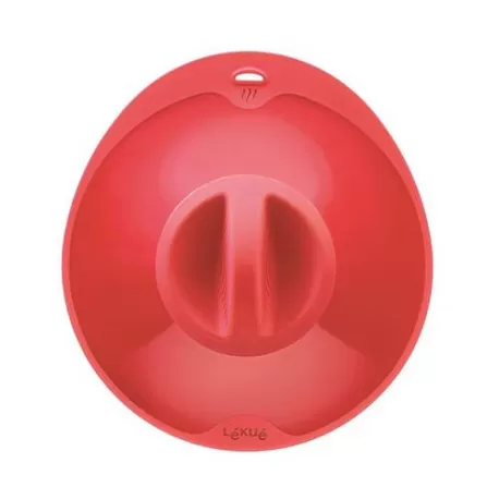 Coperchio "Ventosa XL" con foro fapore in silicone, rosso - Lékué
