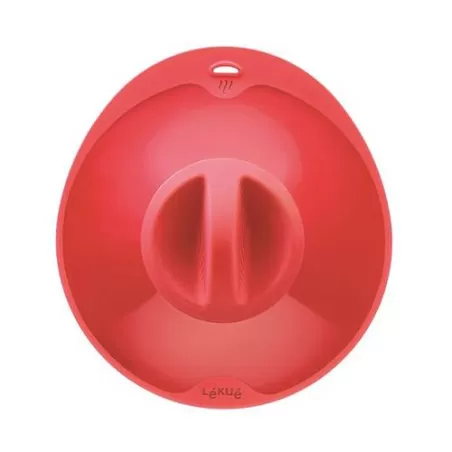 Coperchio "Ventosa XL" con foro fapore in silicone, rosso - Lékué