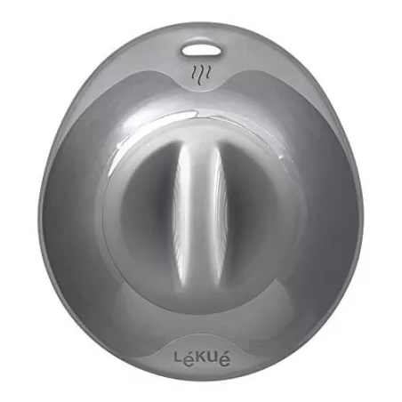 Coperchio "Ventosa XXL" con foro fapore in silicone, nero - Lékué