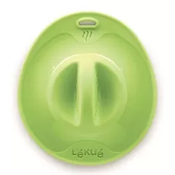 Coperchio "Ventosa XXL" con foro fapore in silicone, verde - Lékué