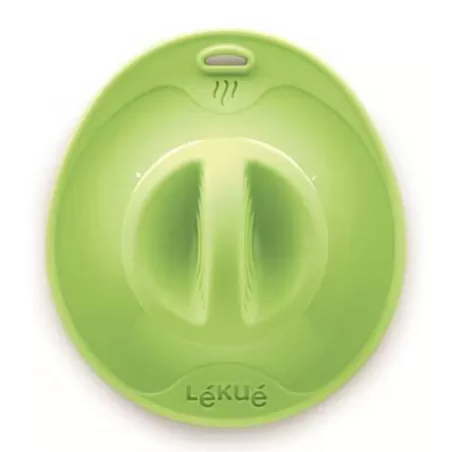 Coperchio "Ventosa XXL" con foro fapore in silicone, verde - Lékué
