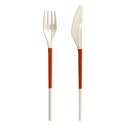 Posate/bastoncini cinesi, rosso - Lékué