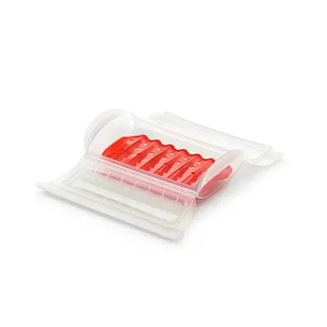 Astuccio per cottura con vassoio in silicone, trasparente 1-2 persone - Lékué