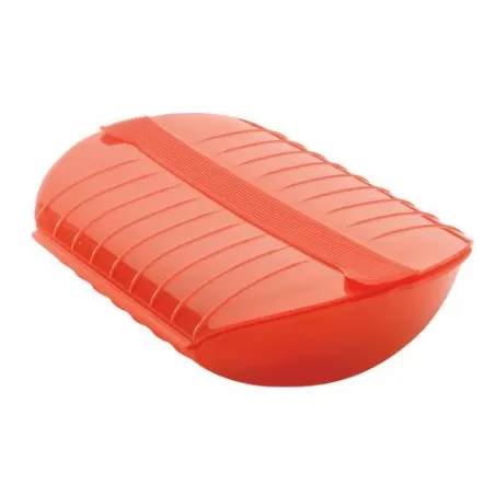Astuccio per cottura con vassoio in silicone, rosso 3-4 persone - Lékué