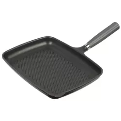 Bistecchiera grande Cm. 26x35 titanio - Pentolpress