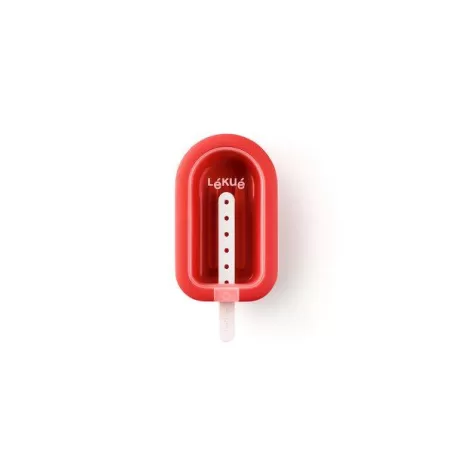 Stampo ghiacciolo/gelato "Mini" in silicone, rosso - Lékué
