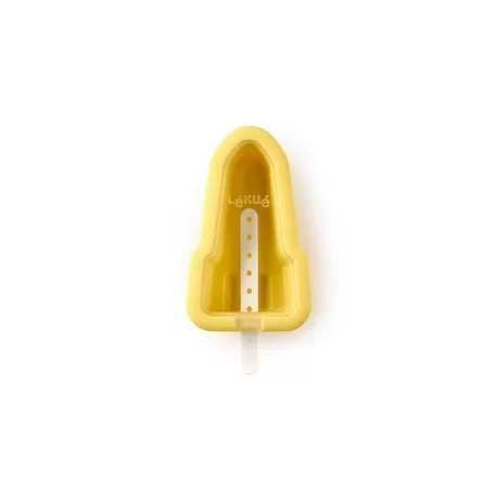 Stampo ghiacciolo/gelato "Razzo" in silicone, giallo - Lékué