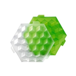 Lekuè Stampo per cubetti di ghiaccio in resina colore verde