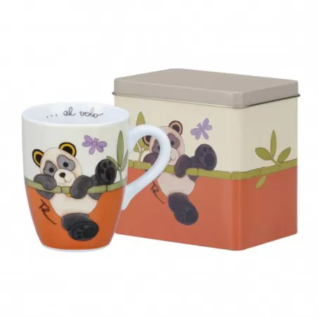 Mug con scatola in latta Panda - Thun