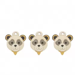 Confezione 3 chiudipacco Panda - Thun