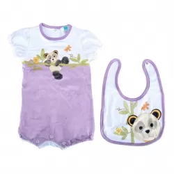 Gift set pagliaccetto + bavaglino Panda Girl - Thun