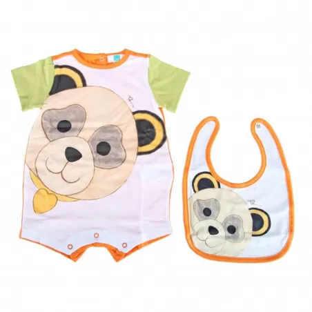 Gift set pagliaccetto + bavaglino Panda Boy - Thun