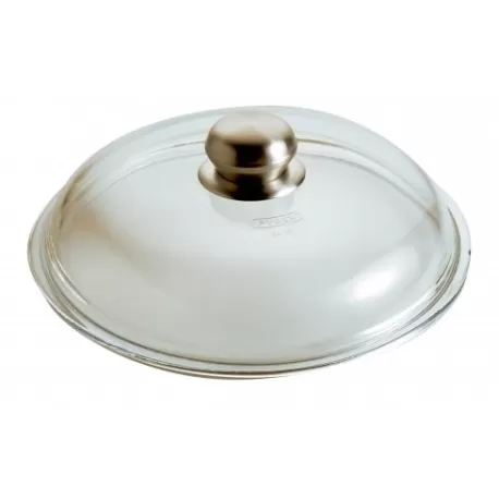 Coperchio vetro Ã? 26 pomolo inox
