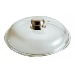 Coperchio vetro Ã? 32 pomolo inox