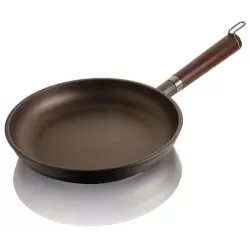 Padella bassa Ø 24 Julienne induzione, manico legno
