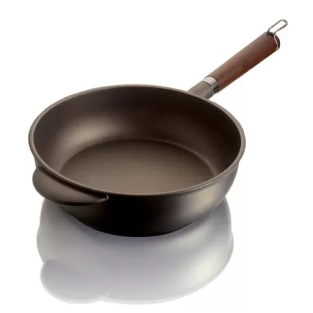 Padella alta Ø 28 Julienne induzione, manico legno