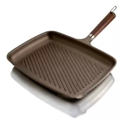 Bistecchiera grande Julienne induzione, manico legno