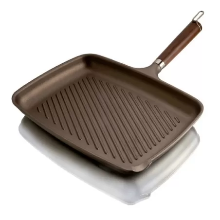 Bistecchiera grande Julienne induzione, manico legno