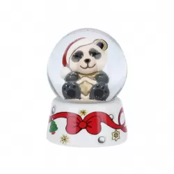 Mini palla di vetro panda con stella - Thun
