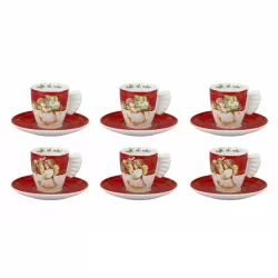 Confezione 6 tazzine espresso Dolce Natale - Thun