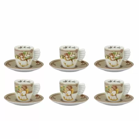 Confezione 6 tazzine espresso Dolce Natale neutro - Thun