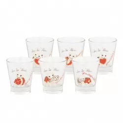 Confezione 6 bicchierini in vetro Estate - Thun