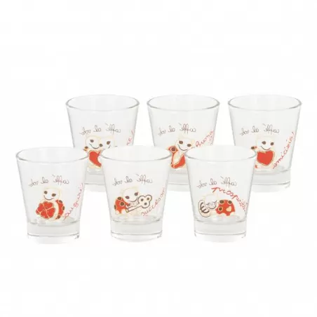 Confezione 6 bicchierini in vetro Estate - Thun