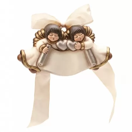 Coppia angeli con targhetta - Thun