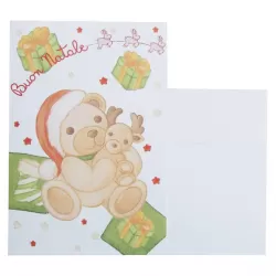 Biglietto d'auguri Teddy con renna - Thun