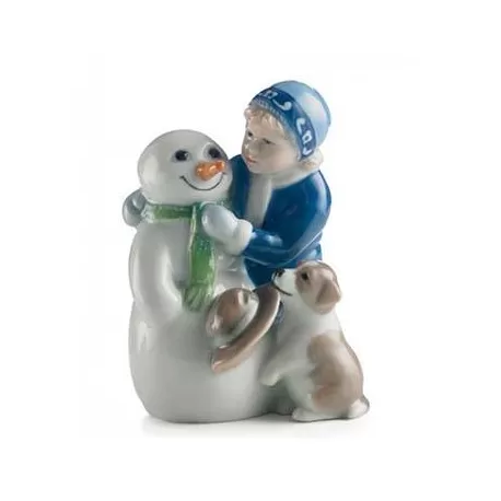 Elsa con pupazzo di neve - Royal Copenhagen