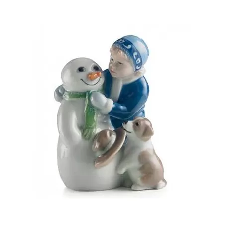 Elsa con pupazzo di neve - Royal Copenhagen