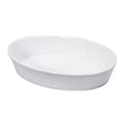 Pirofila ovale in porcellana "Burgund" Cm. 20,5x14,5x6 - Kuchenprofi