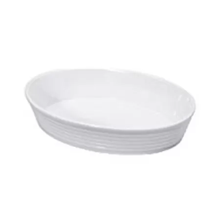 Pirofila ovale in porcellana "Burgund" Cm. 20,5x14,5x6 - Kuchenprofi