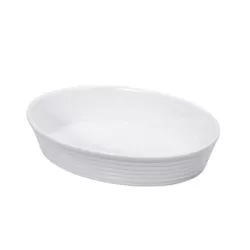 Pirofila ovale in porcellana "Burgund" Cm. 30x20x6 - Kuchenprofi