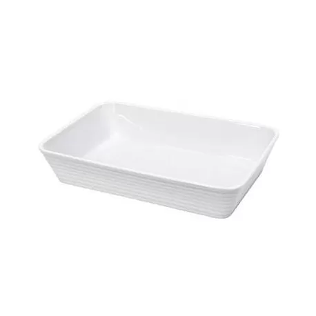 Teglia forno rettangolare in porcellana "Burgund" Cm. 20x12x6 - Kuchenprofi