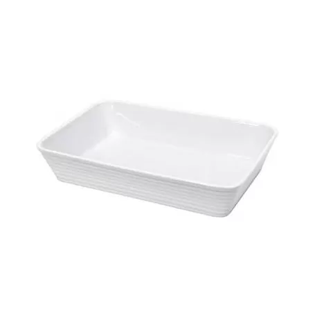 Teglia forno rettangolare in porcellana "Burgund" Cm. 20x12x6 - Kuchenprofi